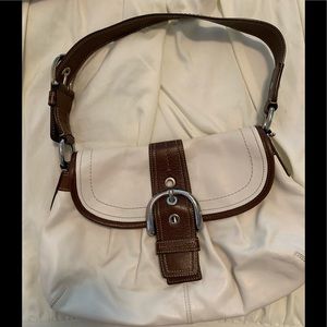 Leather coach purse
